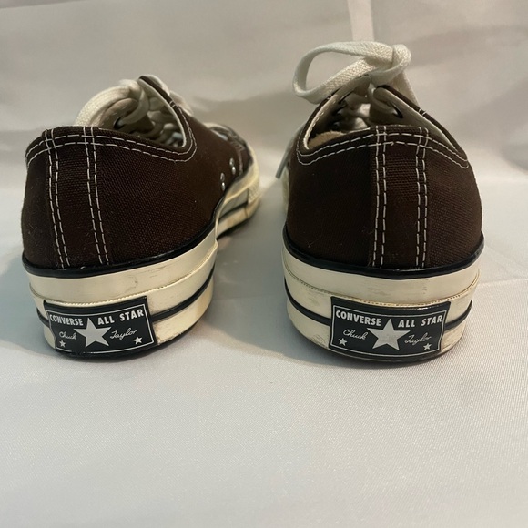 Converse Men's Brown Canvas Sneakers with White Accents - Picture 4 of 8